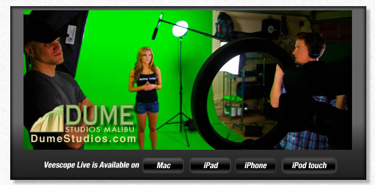 Brittney Palmer, UFC Ring Girl and Playboy Bunny behind a Green Screen at Dume Studios